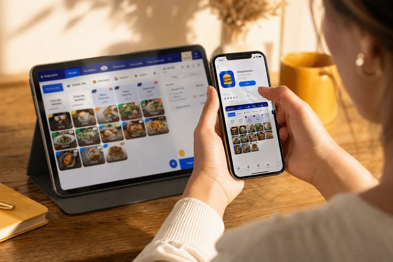 Application de caisse shopcaisse sur tablette et sur smartphone