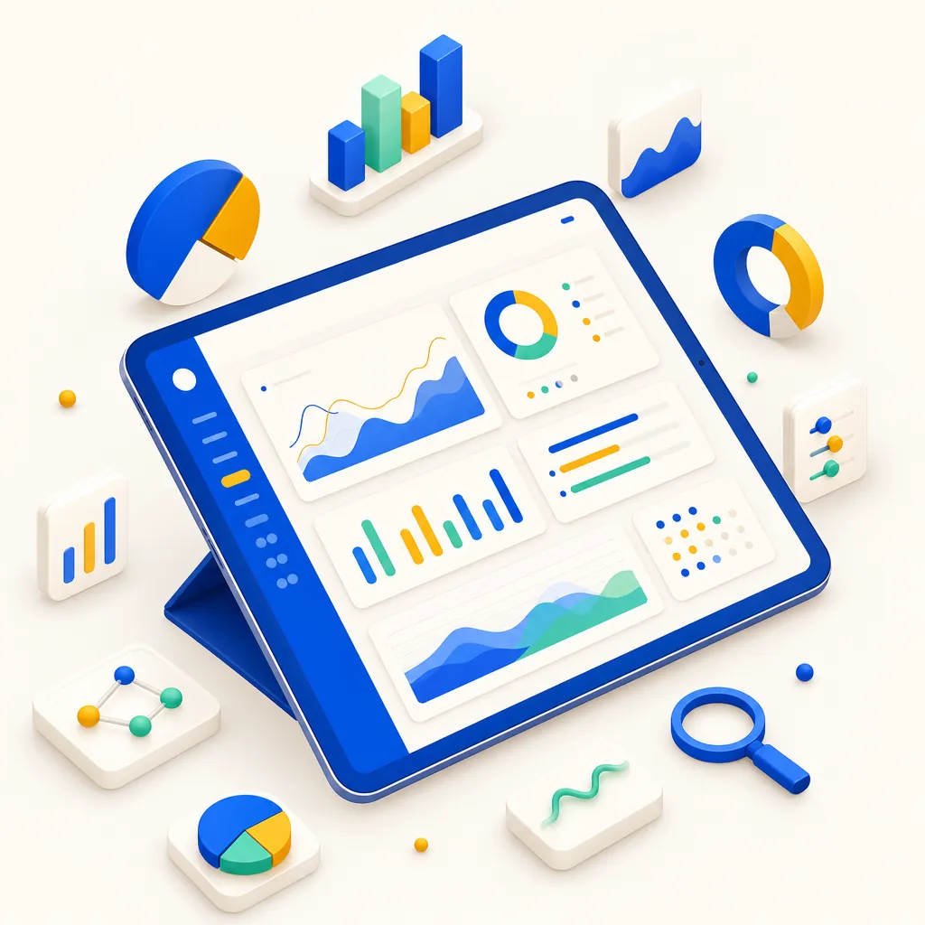 Tablette affichant les statistiques détaillées du back-office shopcaisse