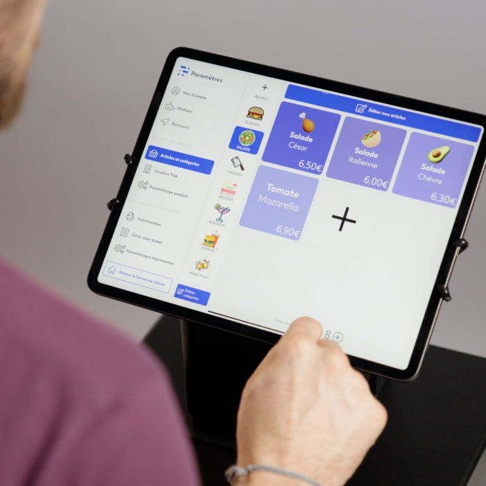 tablette caisse enregistreuse