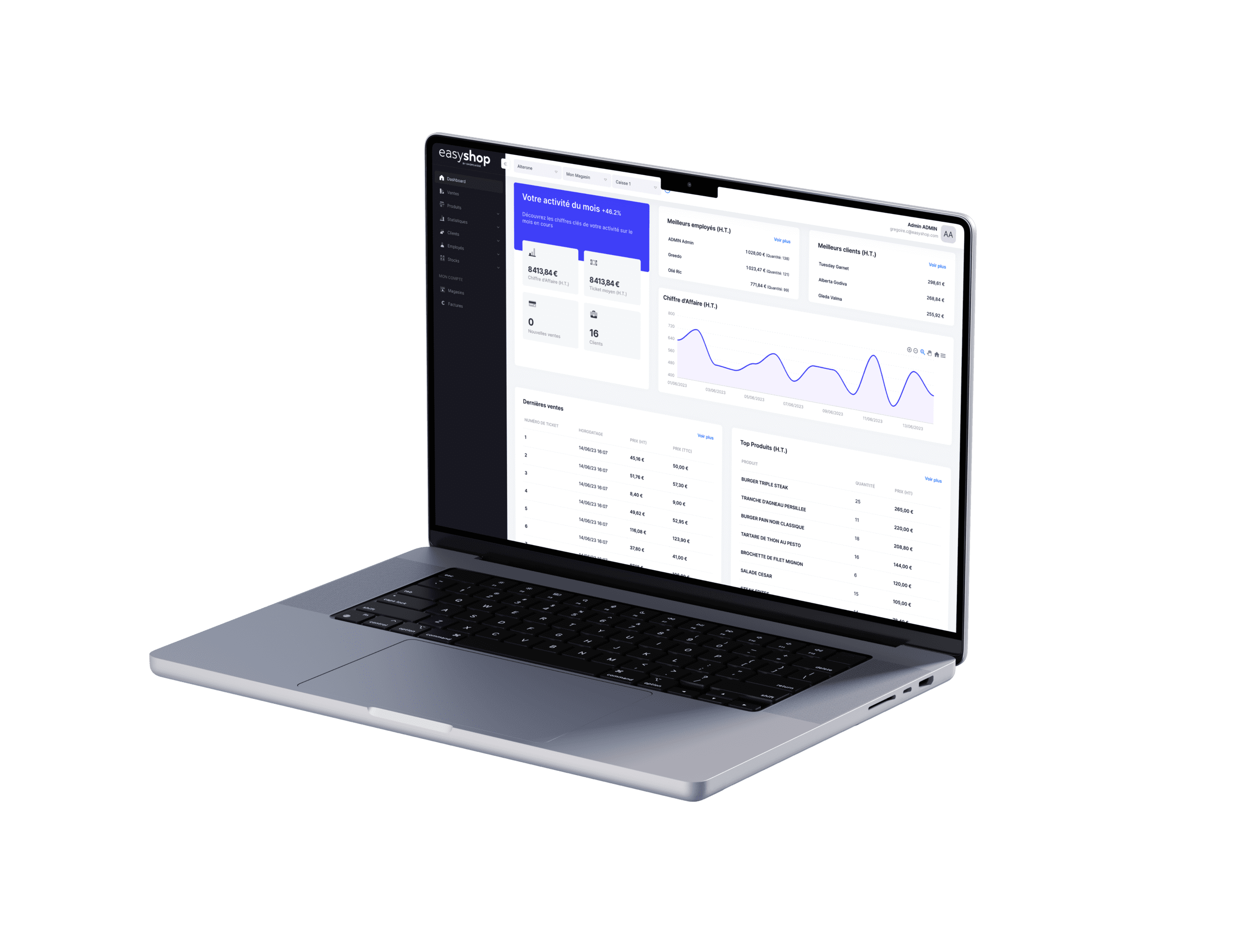 Caisse Enregistreuse Tablette - Clemsys